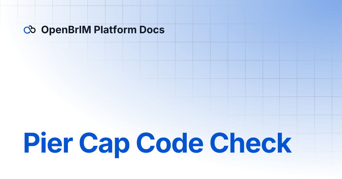 Pier Cap Code Check | Examples | OpenBrIM Platform Docs